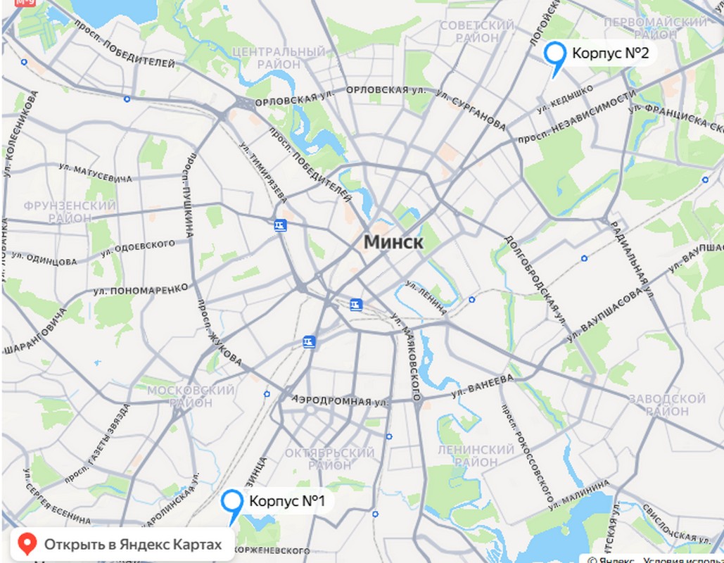 Карта проезда - ул. Казинца, 91